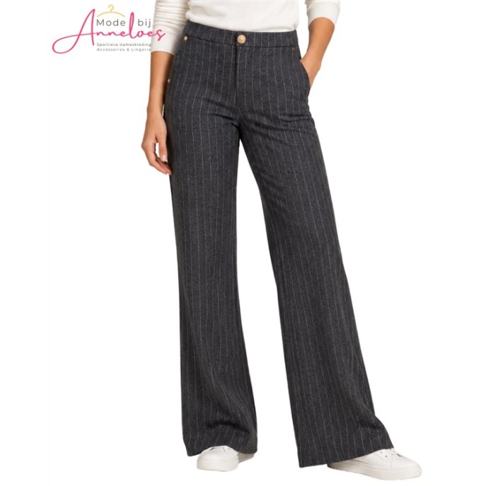 Zizo Broek Patti 30.315 wide pinstripe-grey Zizo Broek Patti 30.315 wide pinstripe-grey